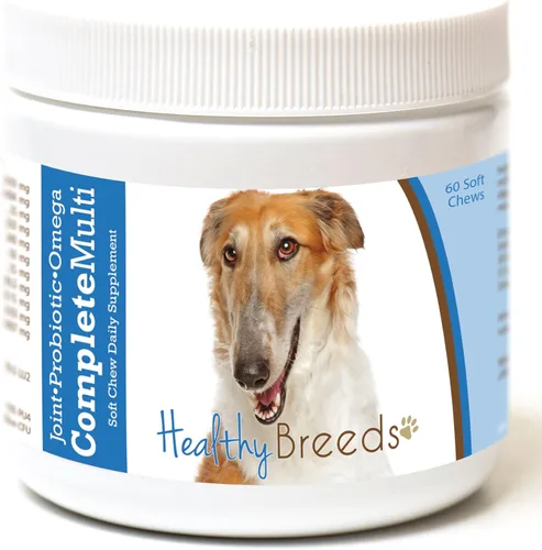 Vista 134 de Healthy Breeds Cavalier King Charles Spaniel - Multivitamínico todo en uno, completo con probióticos, glucosamina, condroitina y omegas, 60