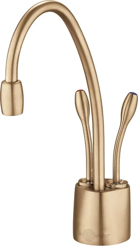 Vista 2 de InSinkErator F-HC1100-BB Indulge - Grifo dispensador de agua fría y caliente, bronce cepillado