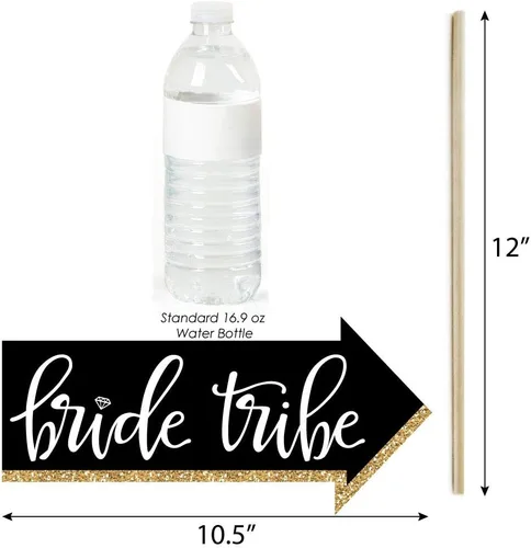 Vista 5 de Funny Bride Tribe - Kit de accesorios para cabina de fotos para despedida de soltera y despedida de soltera, 10 piezas