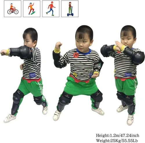 Vista 5 de RIDBIKER Espinilleras de motocross para niños y jóvenes, protector antideslizante 2 en 1, coderas, ajustable, equipo de motocross, juego de armadura