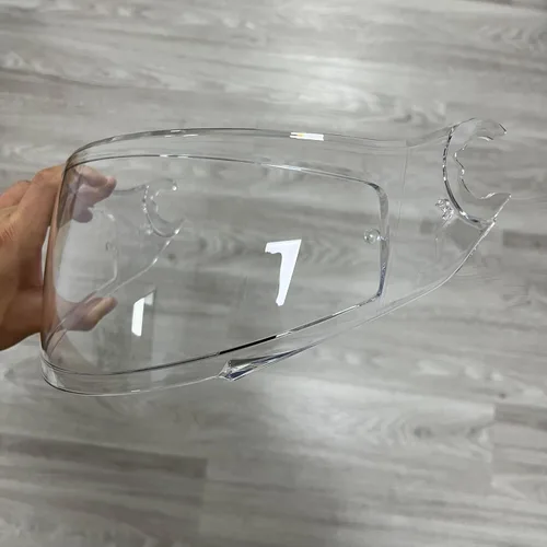 Vista 4 de D Skwal - Visera para casco de cara completa SHARK Skwal/Spartan/D-Skwal 2, apto para casco anti-UV, accesorios de repuesto (transparente)