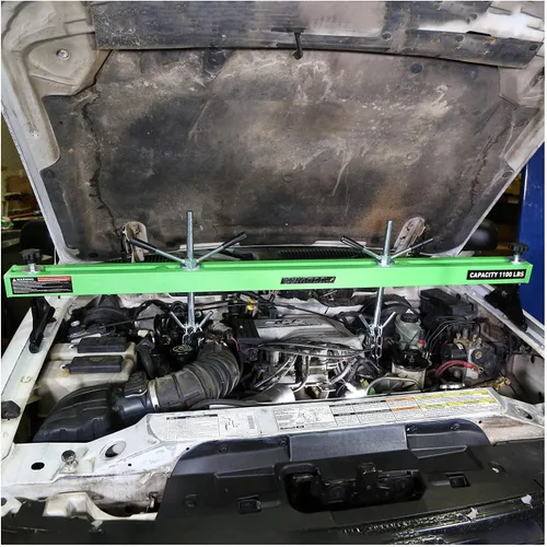 Vista 9 de OEMTOOLS 24950 - Soporte de motor de 500 kg, elevador de motor para garajes y mecánicos, mantiene el motor estable y elevado mientras trabaja