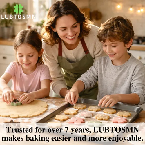 Vista 2 de LUBTOSMN Juego de 5 cortadores de galletas de mariposa Fondant
