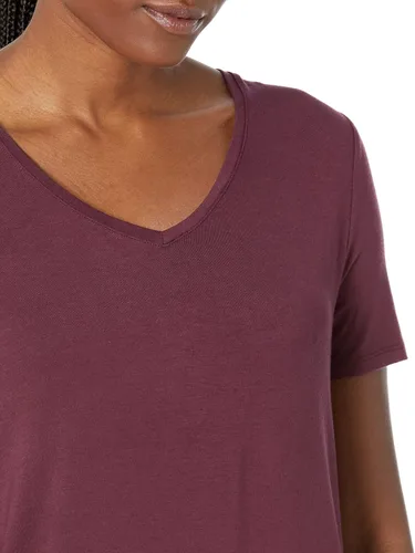 Vista 3 de Tienda Essentials Women's Relaxed-Fit Short-Sleeve V-Neck Tunic (Available in Plus Size), Multipacks