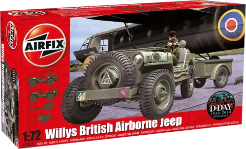 Airfix 1:72 Willys British Airborne Jeep Kit (), pequeño