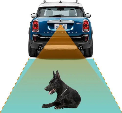 Vista 6 de Sistema de cámara y monitor de respaldo, cámara de visión trasera de matrícula IP68 impermeable y pantalla de 4.3 pulgadas