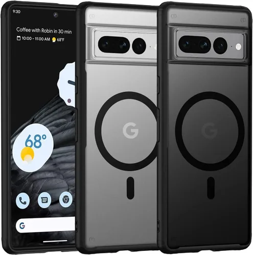 Vista 13 de TIANNIUKE Funda Magnética para Google Pixel 6, Transparente y Resistente al Amarilleo, Compatible con MagSafe, Funda Protectora Antigolpes de Ajuste