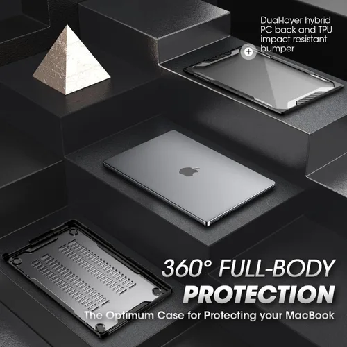 Vista 5 de SUPCASE Funda protectora rígida resistente para MacBook Pro de 14 pulgadas 2026-2021 (Unicorn Beetle), M5/M4/M3/M2/M1 Pro/Max A3434 A3185 A3401 Negro