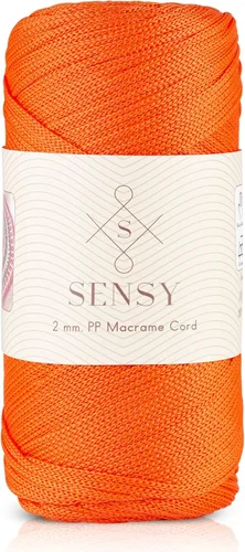 Vista 160 de Sensy Premium 2mm 229.5 metros de cuerda de poliéster 100% cordón de polipropileno Cordón de macramé 2mm Cordón para bolso de crochet Hilo