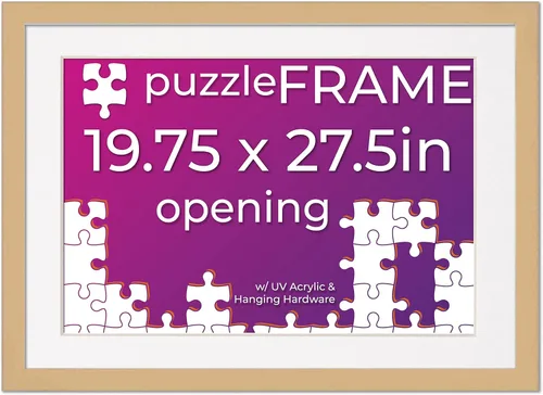 Vista 20 de Poster Palooza Kit de marco de rompecabezas de 11.25 x 38.25 pulgadas. El kit incluye hojas de pegamento para rompecabezas, marco de rompecabezas