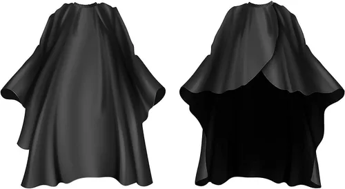 Vista 7 de Delkinz Barber Cape with Adjustable Snap Closure waterproof Hair Cutting Salon Cape for Unisex, Perfect for Hairstylists