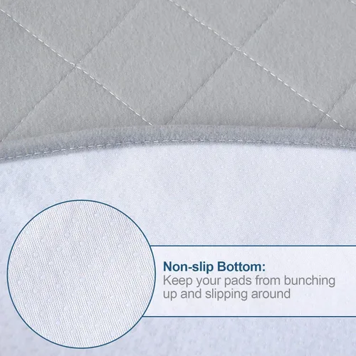 Vista 3 de Almohadillas lavables para orina de perro de primera calidad para perros, almohadillas impermeables para parto de perros, almohadillas acolchadas