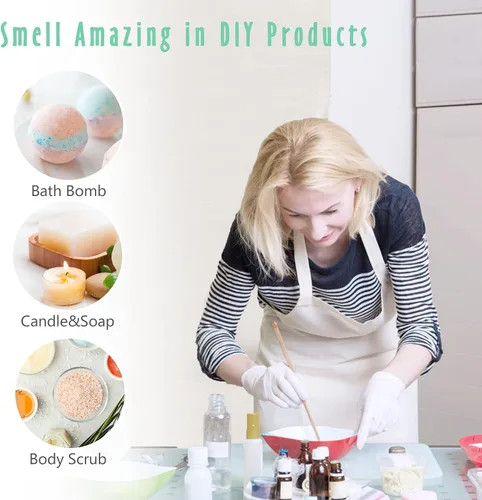 Vista 5 de MitFlor - Juego de aceites aromáticos aromáticos de primera calidad para difusores, aromas para hacer jabón y velas, fragancia refrescante