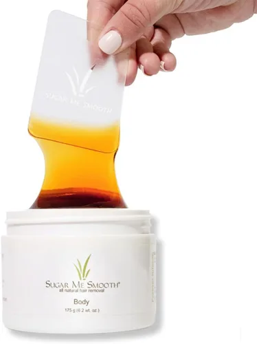 Sugar Me Smooth Body Sugar Wax – Gentle On Skin And Less Painful Hair Removal In A Simple System, No Strips, No Heat, Water Soluble All-Natural