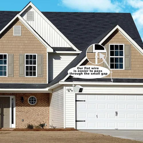 Vista 7 de DIANMU Cable de alimentación de 20 pies con adaptador para Wyze Cam v3/v4/OG/v3 Pro, Blink, Simplisafe, Arlo Essential, Kasa, cargador de cable