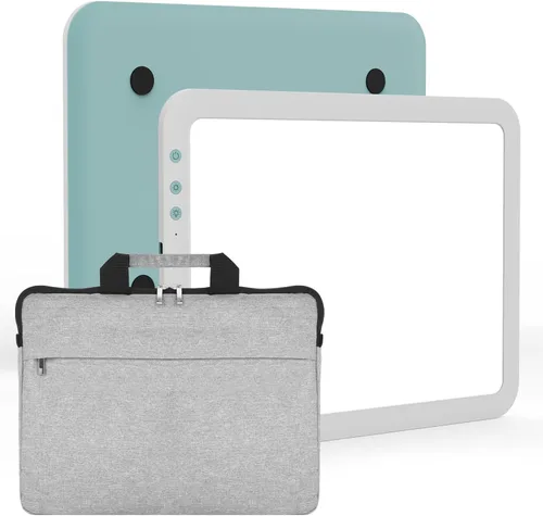 Vista 10 de TOHETO A3 - Almohadilla de luz LED recargable súper brillante con bolsa de transporte para deshierbe de vinilo, tablero de luz inalámbrico portátil