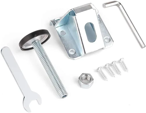 Vista 6 de Anwenk Niveladores de muebles de alta resistencia, nivelador de patas de mesa ajustable con tuercas de bloqueo para muebles, mesa, armarios, banco