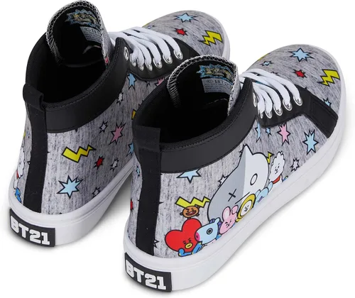 Vista 6 de BT21 Line Friends - Tenis para mujer con licencia oficial - Tata, Van, Chimmy, Cooky, Shooky y RJ