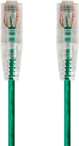 Vista 35 de Monoprice Cable de conexión Ethernet Cat6 de 6 pulgadas, nivel de componente, negro, UTP 28AWG 550 MHz, cable de cobre desnudo puro, sin enganches