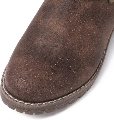 Vista 6 de GLOBALWIN Botas de vestir a media pantorrilla para mujer, botas de motociclista para mujer