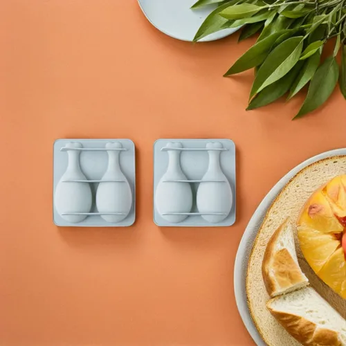 Vista 5 de YARNOW Cook Mold - Molde de silicona para tartas, 2 piezas, diseño de pierna de pollo, herramienta para hornear para pastel de chocolate y galletas