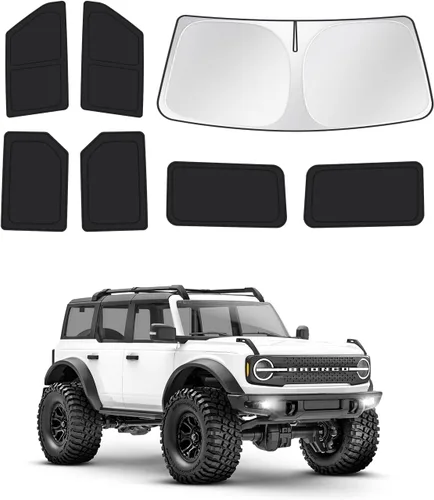 Vista 133 de Canvcle Parasol para parabrisas para Jeep Wrangler JL 2018-2026, accesorios gruesos de 6 capas para Jeep Gladiator JL/2020-2026, protector
