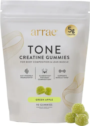 Vista 8 de Arrae Gomitas de creatina para mujer, músculo y fuerza, sandía agria, 90