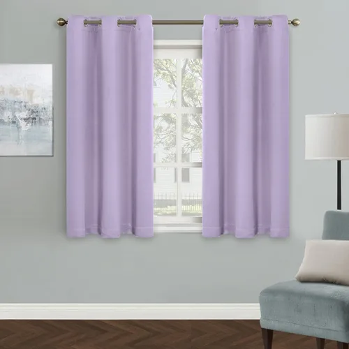 Vista 10 de MYSKY HOME - Cortinas opacas amarillas para sala de estar y dormitorio, cortinas de 84 pulgadas de largo, con ojales, cortinas de oscurecimiento