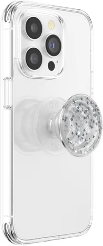 Vista 2 de PopSockets - Agarre para teléfono con soporte expandible, agarre adhesivo, purpurina PopGrip - Star Fire