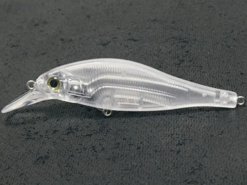 Vista 25 de 10 Señuelo en Blanco sin Pintar Minnow Crankbait de Agua Superior sin Labios Jerkbait Señuelos de Pesca