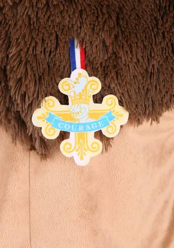 Vista 7 de Disfraz de león cobarde de mago de Oz para adultos, mono de león peludo para cosplay de película, obras escolares y Halloween