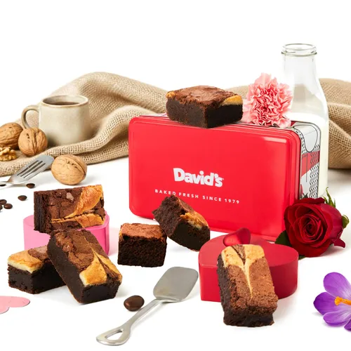 Vista 11 de David's Cookies Fresh Baked - Cesta de regalo gourmet para pastel de migas – Surtido de pasteles de migas gourmet con mantequilla original, cesta