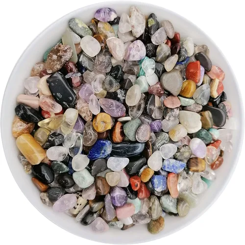 Vista 12 de 11.82 oz Surtido de cristales de cuarzo amatista rocas de cuarzo de cristal triturado amatista rocas y cristales