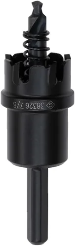 Greenlee 625-78 Cortador de agujeros con punta de carburo duradero de una pieza para conducto de 12 pulgada, sierra de agujero de corte de metal de