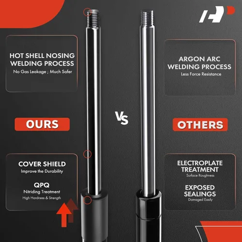 Vista 4 de A-Premium Soporte de elevación para portón trasero compatible con Subaru Impreza 2008-2011 2-PC Set