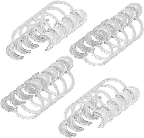 Vista 7 de EZGO 20 piezas (tamaño S) en forma de C, para blanquear mejillas, abridor de boca dental, retractor dental para mejillas para juego de protección