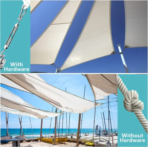 Vista 5 de FZENeast Kit de accesorios para toldo, 5 pulgadas, súper resistente, acero inoxidable 304 de grado marino, kit de accesorios para instalación