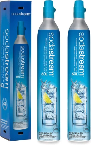 Vista 7 de SodaStream Paquete de recarga de gas CO2 – 2 cilindros, sistema CQC rosa – Utiliza la caja para devolver tus cilindros vacíos y ganar una tarjeta