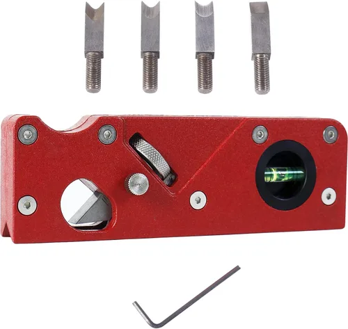 Vista 7 de HOZOE Plano de chaflán para madera, cepilladora manual de carpintería para cepillado rápido de bordes y recorte de plano de esquina radián, cuatro
