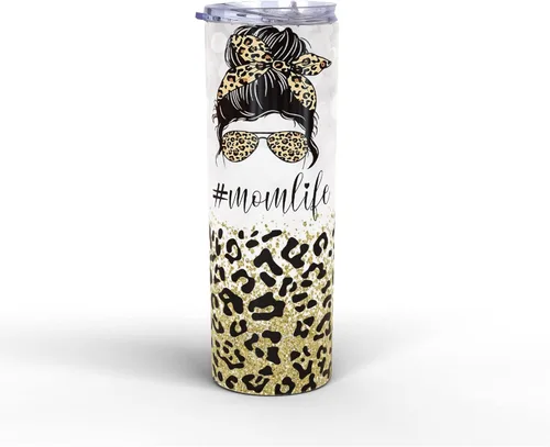 Vaso de acero inoxidable de 20 onzas para mamá, taza de café para mamá, taza de viaje para mamá, regalo de cumpleaños para mamá de parte de hija,