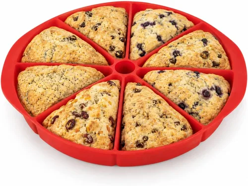 Vista 9 de Mrs. Anderson's Baking Mini molde estriado para tartas, silicona de grado europeo, 6 tazas