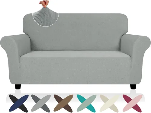 Vista 63 de ZNSAYOTX Funda súper elástica para silla (30"-47"), nuevas fundas de silla a rayas para sala de estar, aptas para perros y mascotas, protector