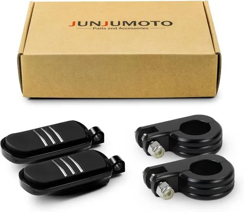Vista 7 de Streamliner - Juego de estriberas de carretera y montaje CNC para Harley Sportster Softail Dyna Road King Road Glide Street Glide con protector