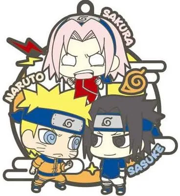 Vista 2 de Megahouse - Naruto Shippuden - Célula de tres hombres, mascota de goma Buddy-Colle (juego completo)