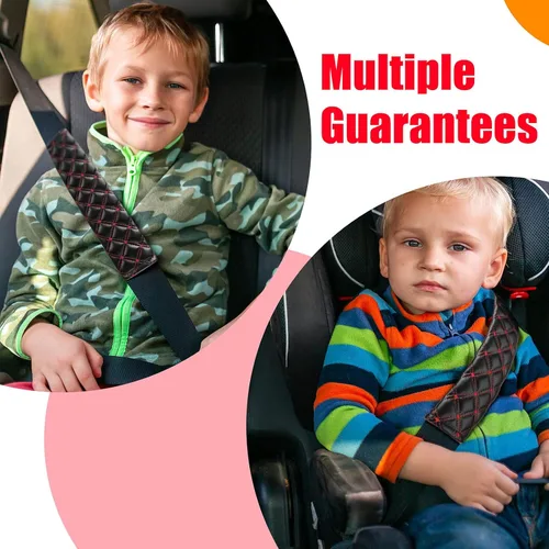 Vista 6 de Frienda 4 fundas para cinturón de seguridad de automóvil, correa extensora para cinturón de seguridad, protección cómoda para hombros y cuello
