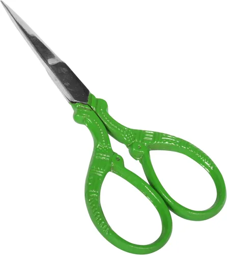 Vista 2 de G4 Vision Tijeras para cejas para cutículas, manicura, pedicura, aseo y recorte de uñas resistente, color verde