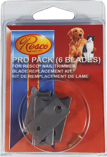 Resco Pro Pack - Cuchillas de repuesto para cortaúñas para perros, 6