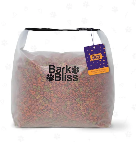 Bolsa de viaje de comida para perros de 80 tazas, recipiente portátil grande, a prueba de fugas, resistente al agua, con gancho y bucle, plegable,