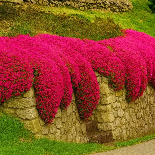 Vista 6 de Más de 20000 semillas de tomillo rastrero rojo, semillas de plantas perennes, sin OMG, semillas de tomillo rastrero para plantar