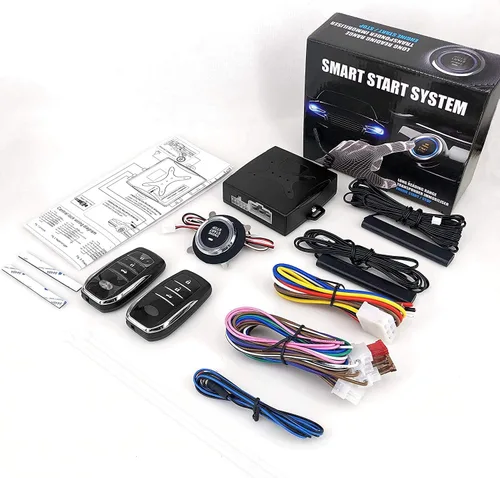Vista 4 de 3T6B Sistema de entrada pasiva sin llave para coches universales DC12V, botón de arranque del motor PKE, kit de arranque/parada de vehículos